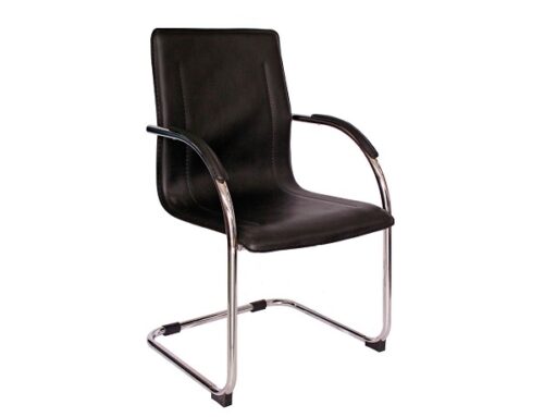 CALEA. Silla para visitante cromada.